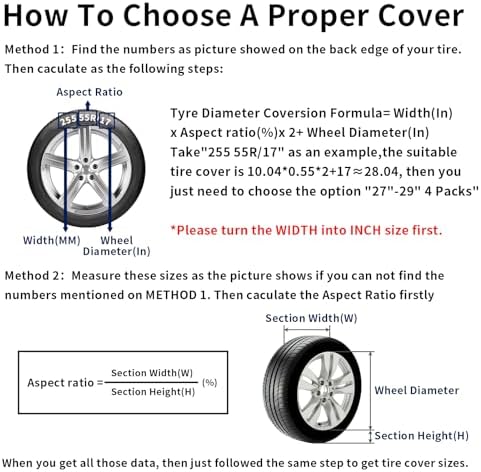 PureFit Waterproof Dual-Axle Tire Cover 30"-33" 2 Packs - Image 2
