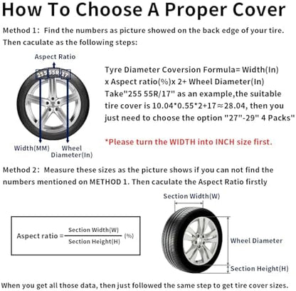 PureFit Waterproof Dual-Axle Tire Cover 30"-33" 2 Packs - Image 2