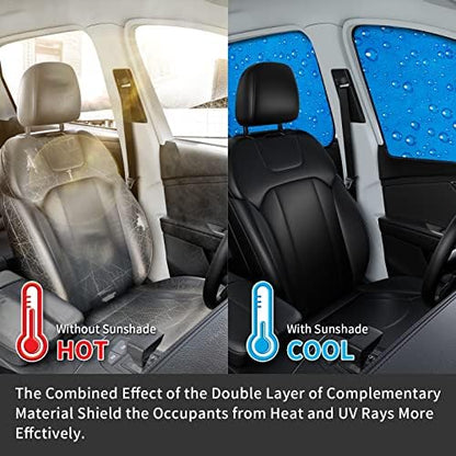 Aokway Magnetic Side Window Sun Shade -100% Block Light Car Window Shades - Image 6