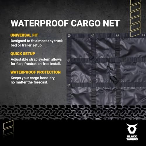 Waterproof Truck Bed Tarp Cover – Heavy Duty Cargo Net & Tarp - Image 3