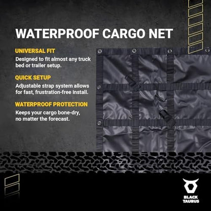 Waterproof Truck Bed Tarp Cover – Heavy Duty Cargo Net & Tarp - Image 3