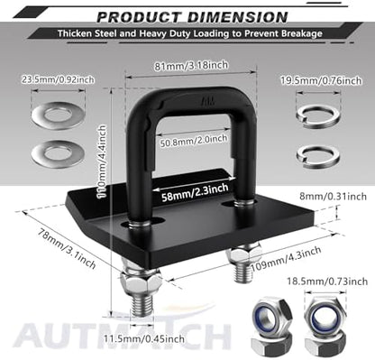 AUTMATCH Hitch Tightener Anti-Rattle Clamp - Image 4