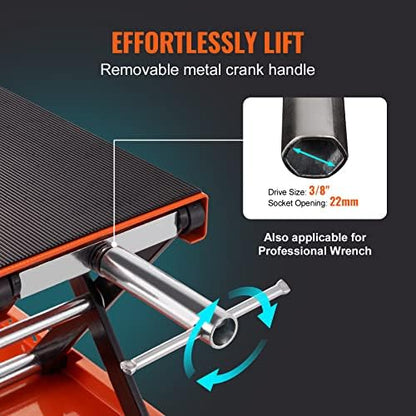 VEVOR Motorcycle Lift, 1100 LBS Motorcycle Scissor Lift Jack - Image 5