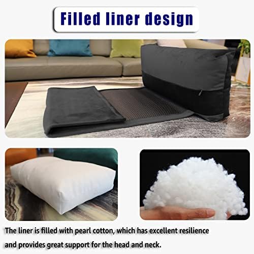 Velvet Recliner Headrest Pillow, Non-Slip Neck Support - Image 5