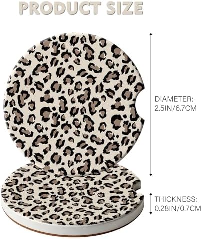 2 Pack Car Coasters for Cup Holders, Cute Car Accessories Interior - Image 4