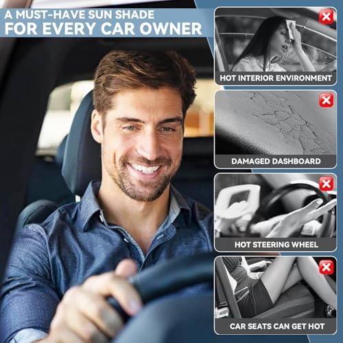 for Cadillac XT5 2017-2026 Windshield Sun Shade - Image 5