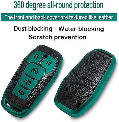 Kirsnda for Ford Key fob Cover, Texture Protective Case - Image 3