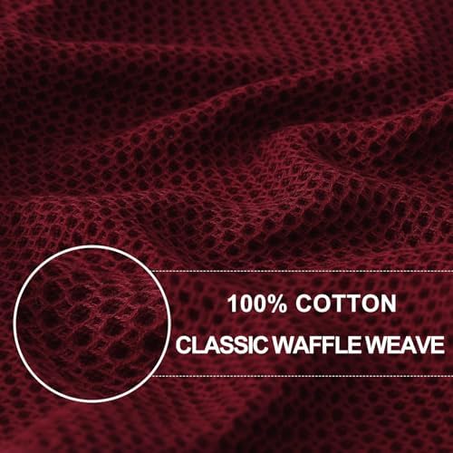 Homaxy 100% Cotton Waffle Weave Kitchen Dish Cloths 18-Pack - Image 2