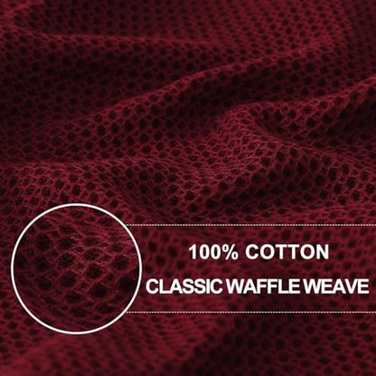 Homaxy 100% Cotton Waffle Weave Kitchen Dish Cloths 18-Pack - Image 2