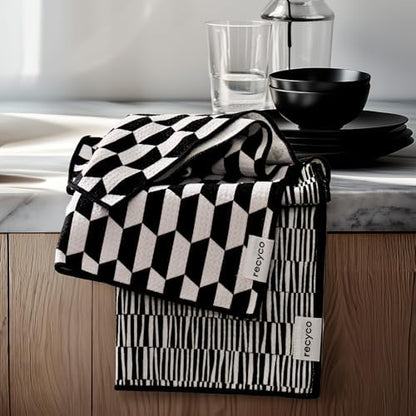 RECYCO Waffle Kitchen Towel Set of 2 by RECYCOHOMECOLLECTION