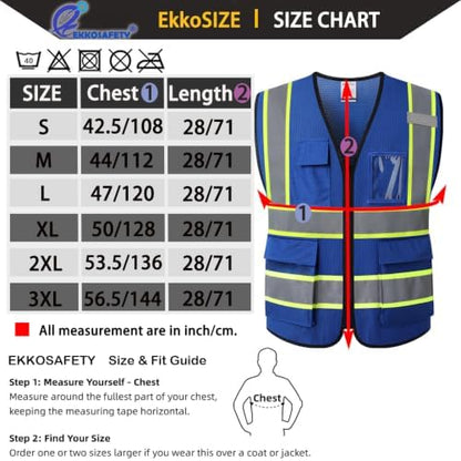 Hi Vis Reflective Safety Vest for Men Women - Image 2