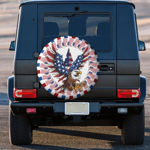 American Eagle Spare Tire Cover Waterproof Sun Protection Fit 17 Inches - Image 7