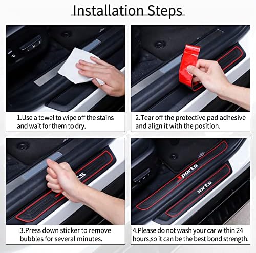 SINGARO Car Door Threshold Protection, Door Width 23.6x1.96inch Car/SUV - Image 4