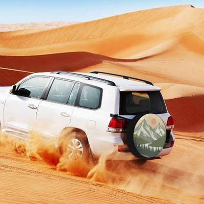 Mountain Adventure Camping Spare Tire Cover Mountain Forest Universal Wheel - Image 3