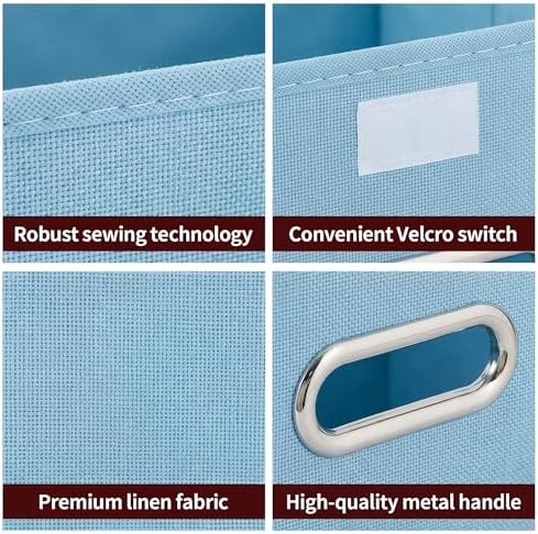 STOREONE Fabric Storage Cube Bins Foldable Organizer Container Collapsible - Image 7