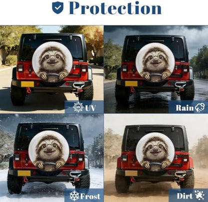 Funny Spare Tire Cover Waterproof Dust-Proof Spare Wheel Covers - Image 7