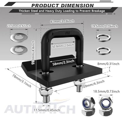 AUTMATCH Hitch Tightener Anti-Rattle Clamp - Image 4