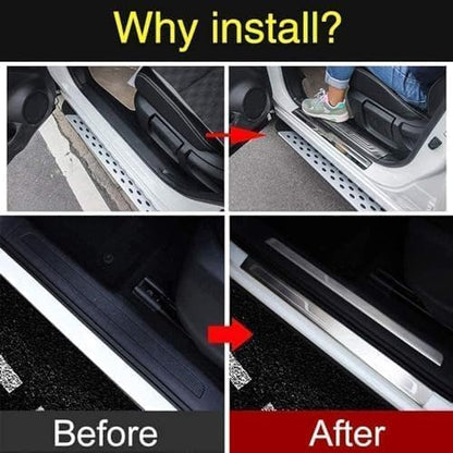 4Pcs Stainless Steel Door Sill Protector - Image 5