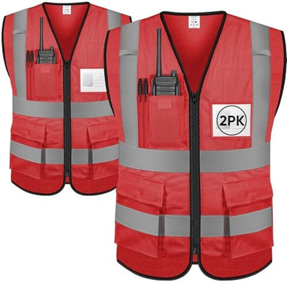 TICONN High Visibility Reflective Safety Vest by TICONN