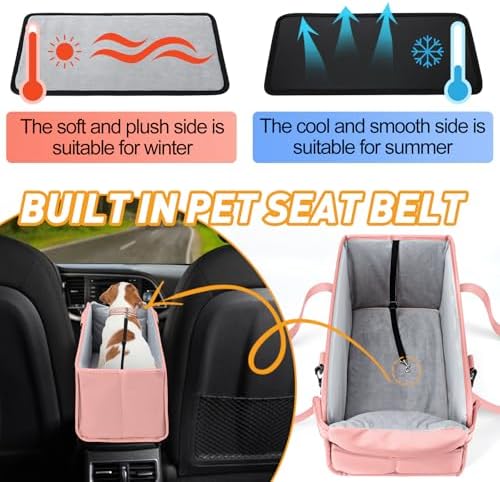 Portable Dog Car Seat for Small Dogs, Puppy Car Seat - Image 6