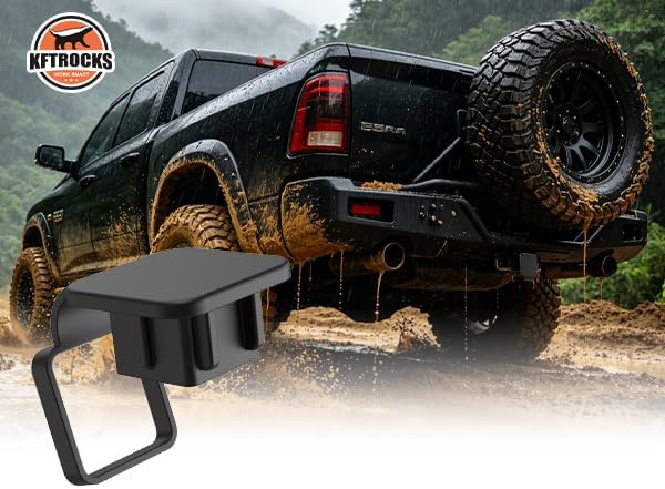 Universal Fitment Rubber Hitch Covers - Image 2