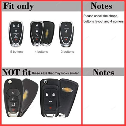 Smart Key Fob Cover for Chevrolet 2017 2018 2019 Chevy Malibu Camaro Trax - Image 2