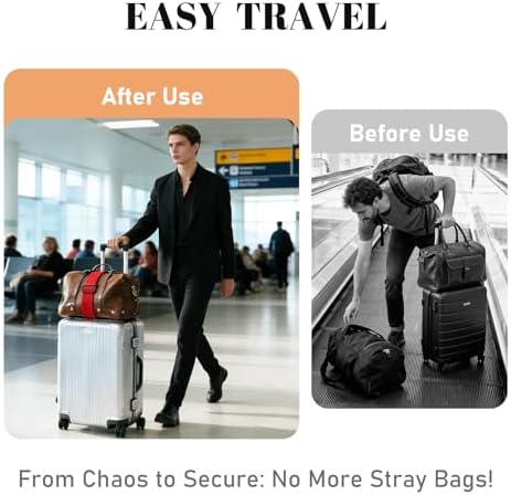 2 Pack Multi Use Strong Adjustable Luggage Connector Straps - Image 4