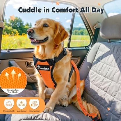 Pawaboo Dog Seat Belt Harness for Car, Seatbelt Harness - Image 6