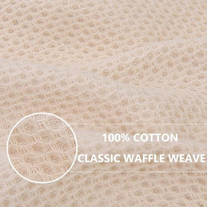 Homaxy 100% Cotton Waffle Weave Kitchen Dish Cloths 18-Pack - Image 2