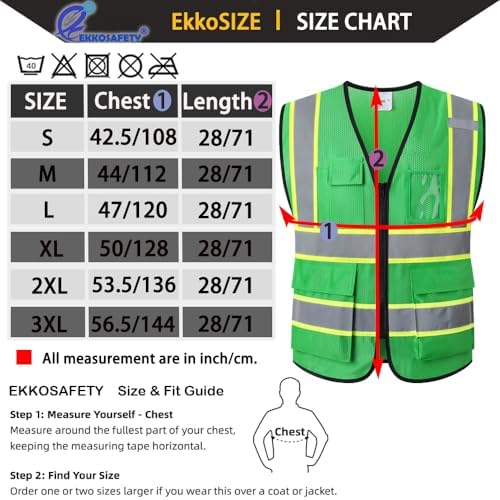 Hi Vis Reflective Safety Vest for Men Women - Image 2