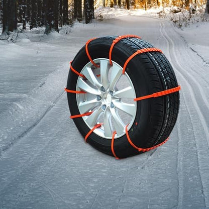 GALPADA 10Pcs Nylon Snow Tire Chains Anti-skid Traction Straps - Image 6