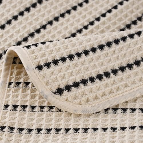 POLYTE 430 GSM Poly Blend Microfiber Waffle Wash Cloth Face Towel, 13x13 in - Image 5