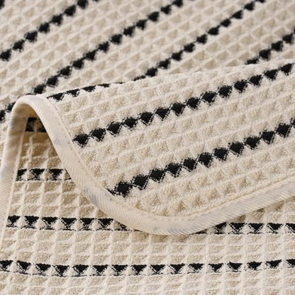 POLYTE 430 GSM Poly Blend Microfiber Waffle Wash Cloth Face Towel, 13x13 in - Image 5