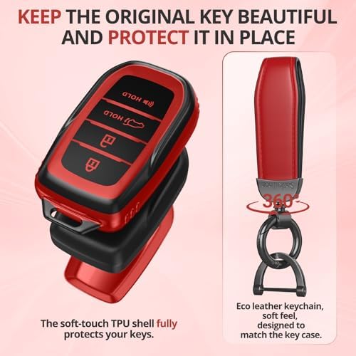 For Toyota Key Fob Cover Accessories- Matte TPU Key Fob Cover - Image 3