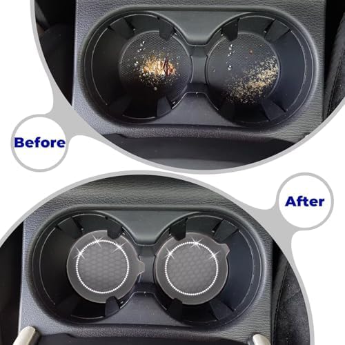 4 PCS Car Cup Coasters, Bling Cup Holder Coaster - Image 6