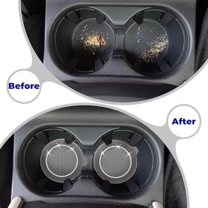 4 PCS Car Cup Coasters, Bling Cup Holder Coaster - Image 6