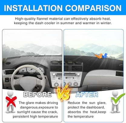 Autorder Dashboard Cover Mat for Toyota Solara 2004-2008 Accessories Dash Cover - Image 3