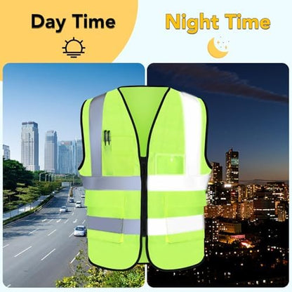 XPCARE Reflective Safety Vests For Women Men, High Visibility Security Vest - Image 4