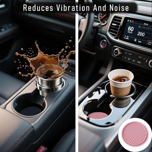 4-Pack Car Cup Holder Coasters - Image 5