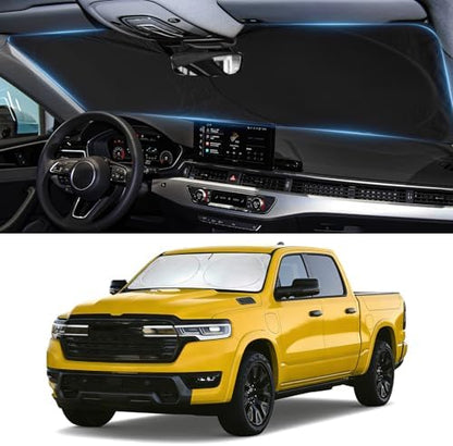 Sun Shade for Ram Windshield Sunshade for 2019-2025 Dodge Ram 1500 2Dr by INSAUTO