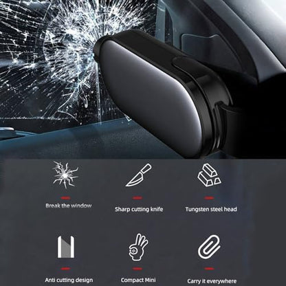 Car Emergency Tool, 2-in-1 Seatbelt Cutter & Window Breaker - Image 3