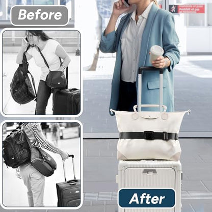 Travel Inspira Magnetic Quick Release Luggage Straps Black - Image 4