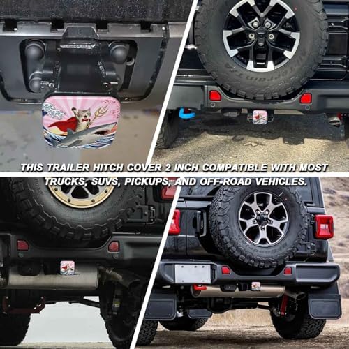 2" Trailer Hitch Cover Rubber Receiver Tube Cap Trailer Hitch Covers - Image 5
