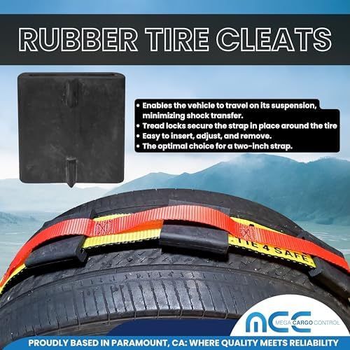 1PK Rubber Tire Cleats Tie Down Blocks - Image 5