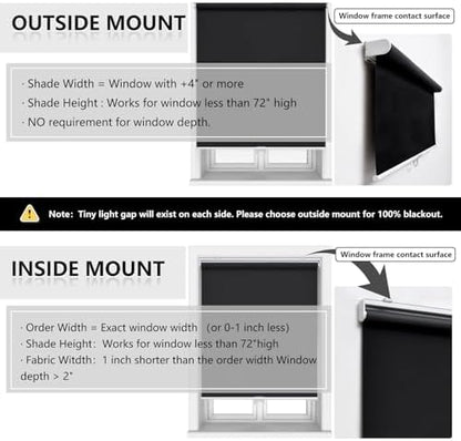 AOSKY Blackout Cordless Roller Shades - Image 6