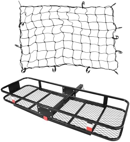 FORWODE 60x20x6 Hitch Carrier for 2 Inch Receiver, 500LB Capacity Hitch Mount - Image 2