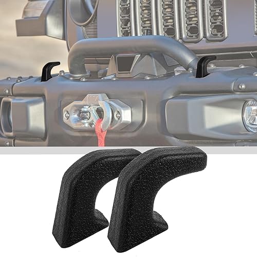 JWWY Tow Hook Protector Cover for Jeep Wrangler JK JL & Gladiator JT 4xe by jwwy
