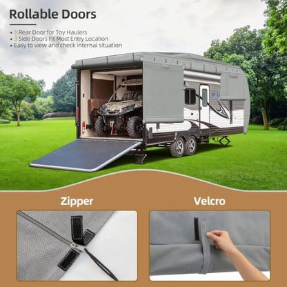 Leader Accessories Windproof 22-24 ft Travel Trailer RV Cover Extra Thick - Image 4