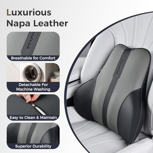 Coverado Lumbar Support Pillow for Car, Ergonomic Memory Foam Back Pillow for - Image 6