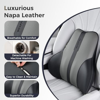 Coverado Lumbar Support Pillow for Car, Ergonomic Memory Foam Back Pillow for - Image 6